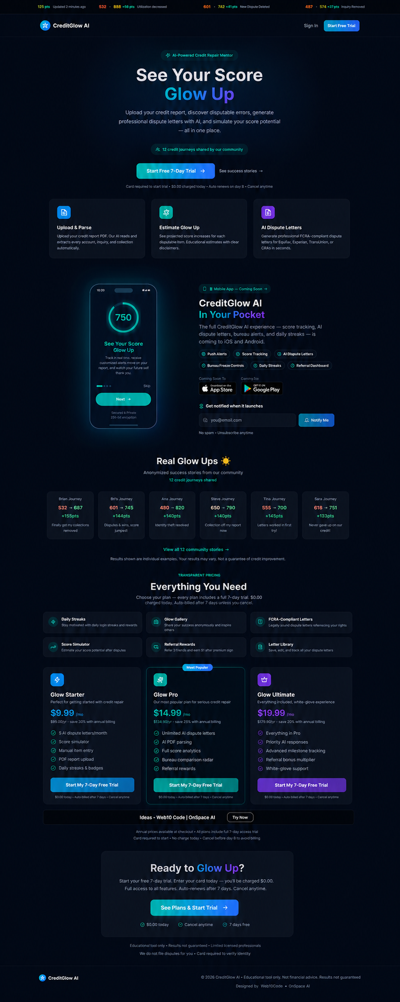 CreditGlow AI